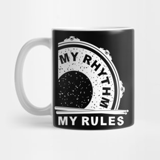 My Rhythm My Rules (white wersion) Mug